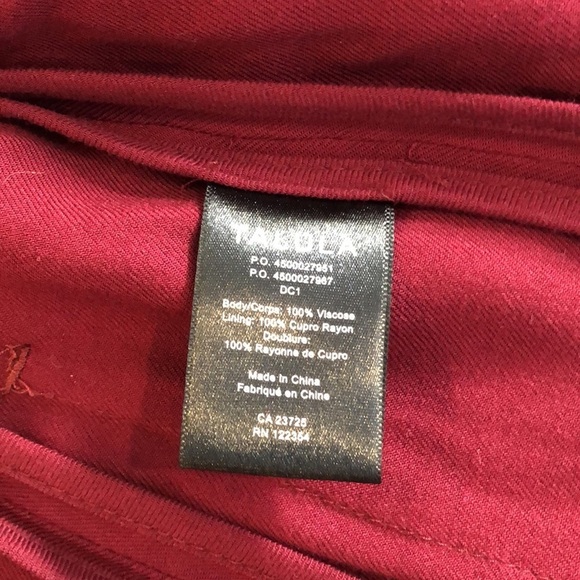 Talula Aritzia  red blazer jacket collared SZ 2 - Picture 9 of 9